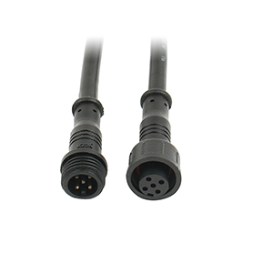 Mini Mini head waterproof cable - 5 core (black)