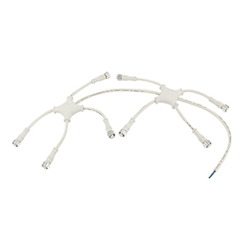 T type T-shaped waterproof line-2-core (white)