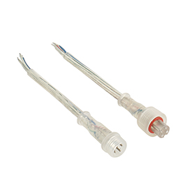 DC transparent Transparent head waterproof cable - 4 cores