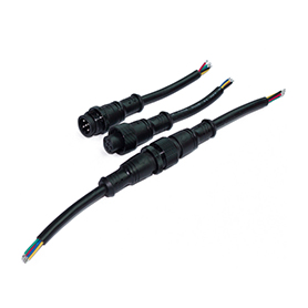 IP65 extension cable wire with male and female connectors at both ends