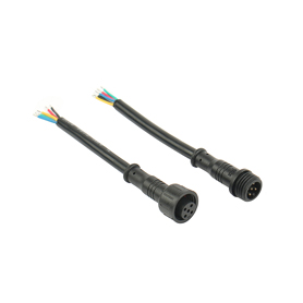 Mini head waterproof cable - 5 core (black)