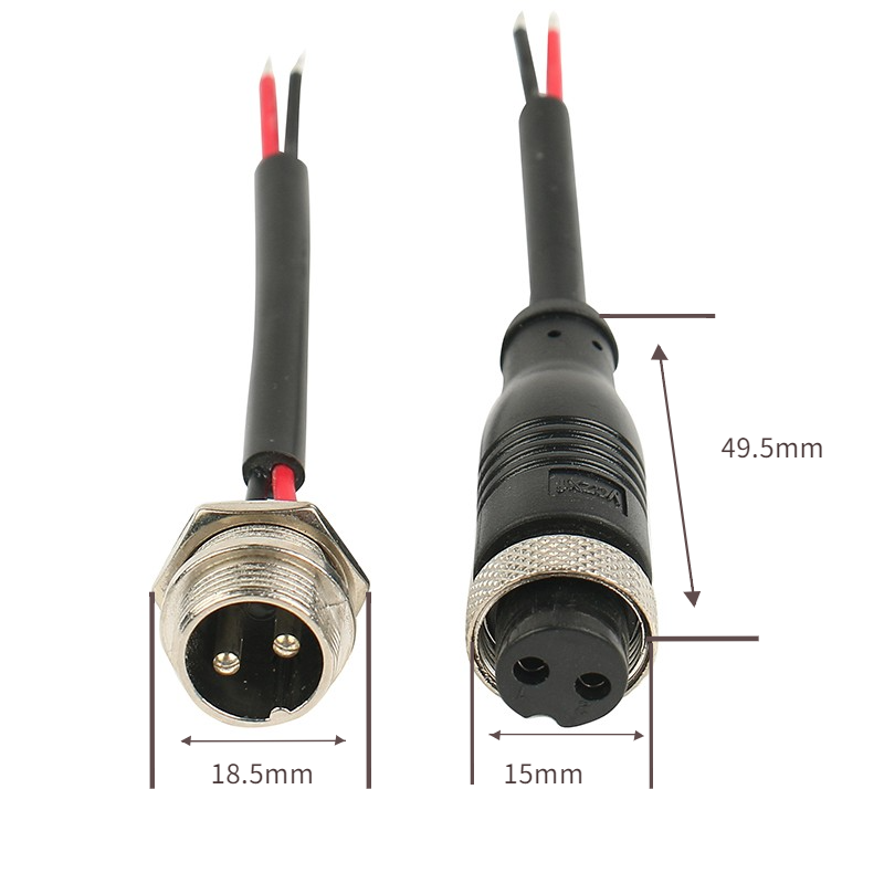 waterproof irrigation wire connectors M16 2 core 