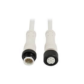 Small metal head black nut-6 core Marine waterproof connectors