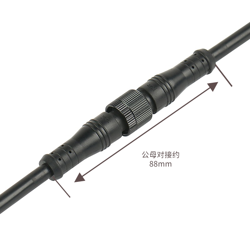 M12 metal head waterproof cable