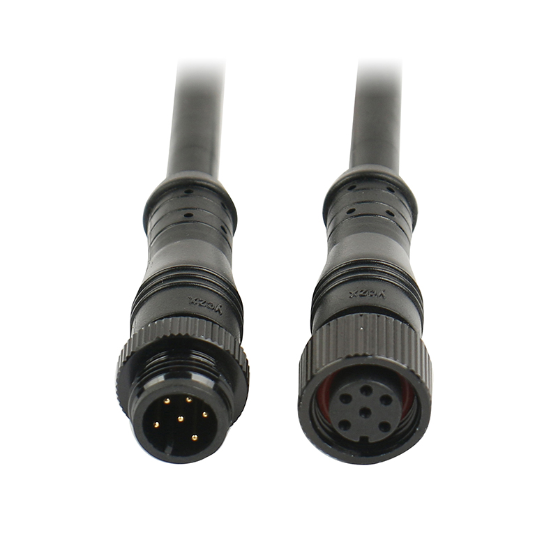 M12 metal head waterproof cable 