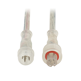 Transparent head waterproof cable - 4 cores