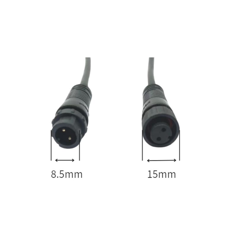 M12 quick lock size waterproof landscape lighting connectors