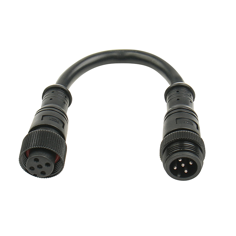 Black 5-core large metal head Marine Waterproof Electrical Connectors                 l 