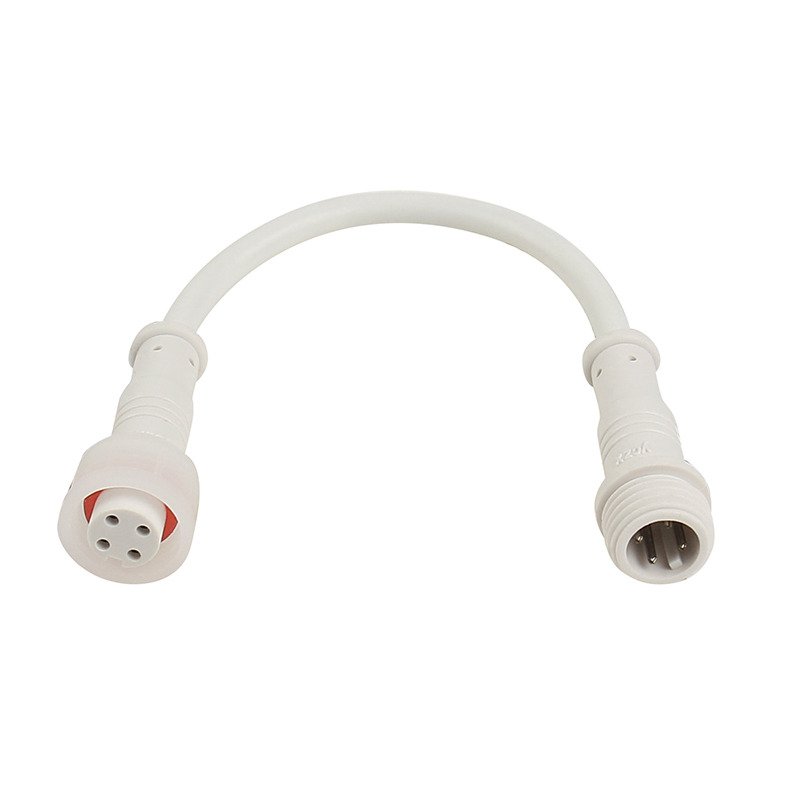 White 4 pin m8 waterproof connector