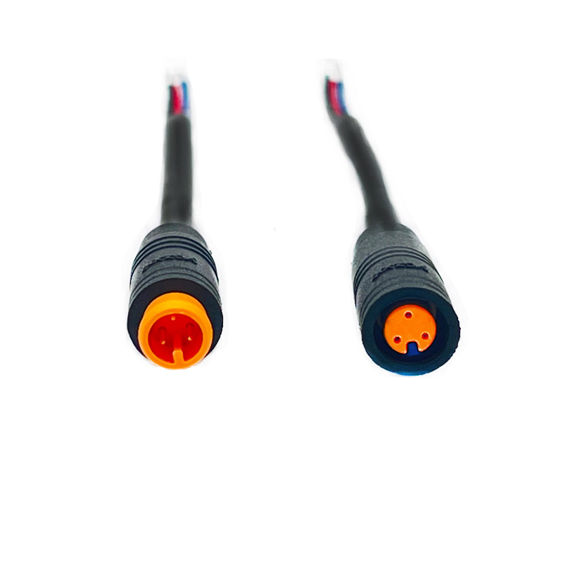 M6 3-core connecting cable Waterproof connectors for automobiles