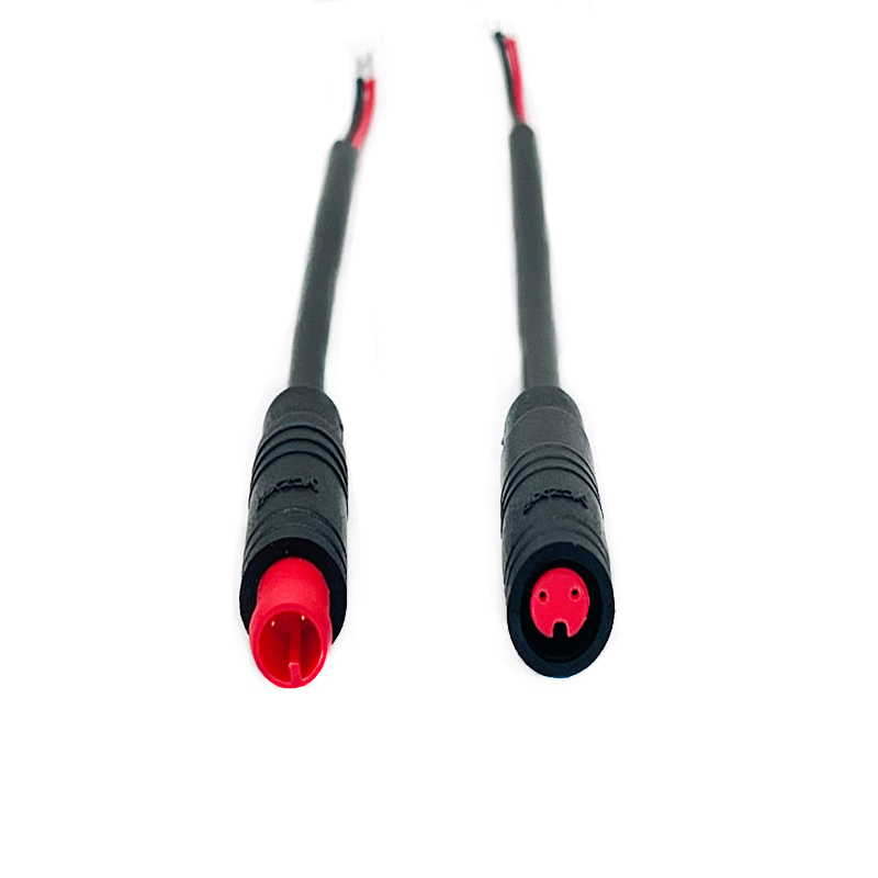 M6 2-core connecting cable  Waterproof Connector 