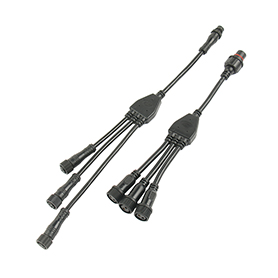 1 out of 3-2 core  3 wires connector waterproof