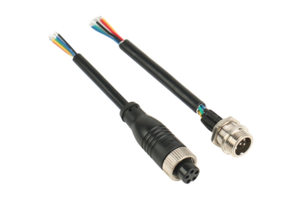 M12 5-pin  Aviation Waterproof Male and Female Plugs