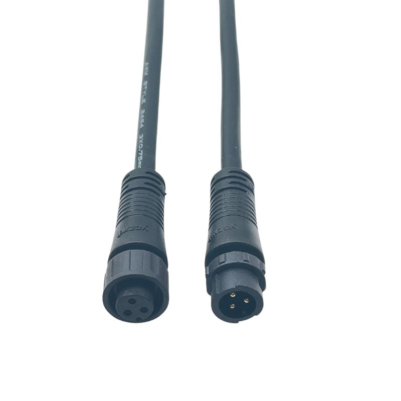 M12-3 core waterproof quick connect wire connectors