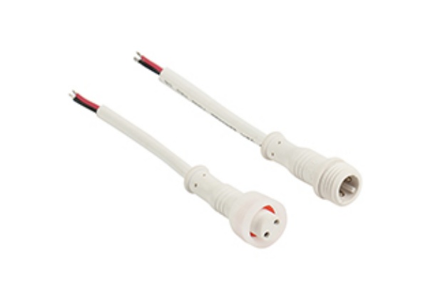 Mini head waterproof cable-2  waterproof christmas light connectors core (white)   