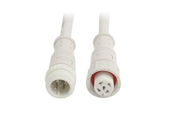 Rubber core head waterproof cable - 5 cores (white)  Waterproof Electrical Box Connectors